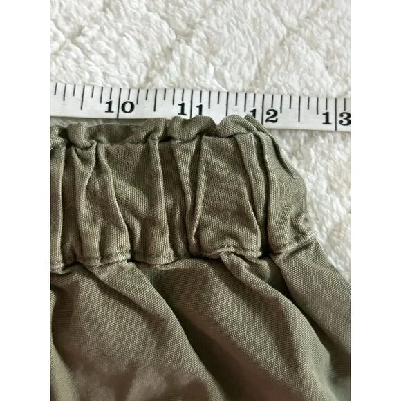 Scotch & Soda Army Green Cotton Twill Shorts Drawstring Elastic Waist Size XS - Picture 7 of 9